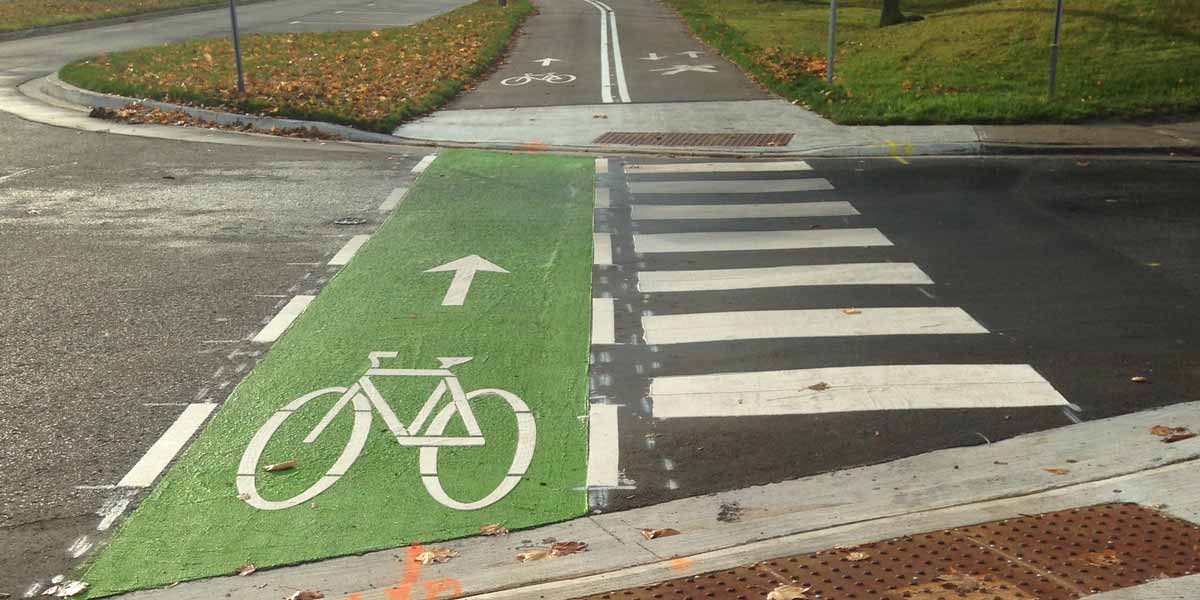 Example of a Separated Crossride